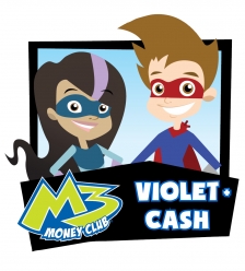 M3 Money Club. Violet and Cash.